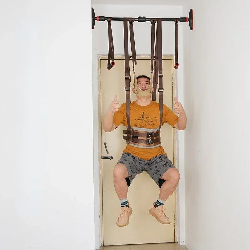 Leather Suspension Neck Strengthening Stretch Frame Home Outdoor Correction Neck Joint Adjustable Sling Cervical Traction Belt
Leather Suspension Neck Strengthening Stretch Frame Home Outdoor Correction Neck Joint Adjustable Sling Cervical Traction Belt