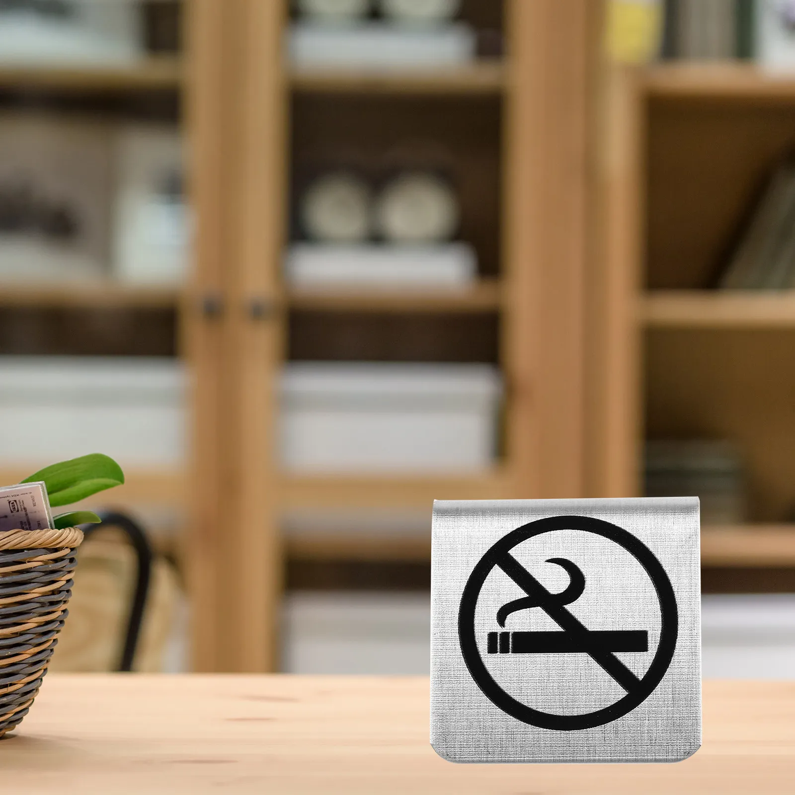 Sturdy Stainless Steel No Smoking Sign No-Smoking Table Board for Indoor Outdoor Use Public Safety Reminder Sign
Sturdy Stainless Steel No Smoking Sign No-Smoking Table Board for Indoor Outdoor Use Public Safety Reminder Sign