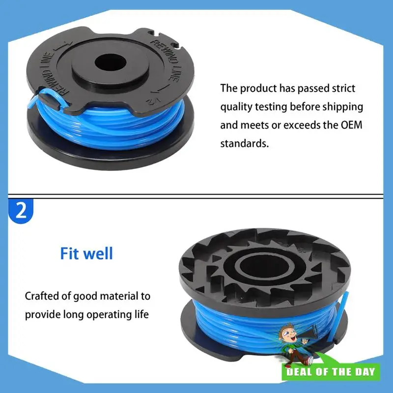 24-Hour Delivery 6 X Trimmer Coils For Lawn Mowers-3-Coil Caps 14443120-For Karcher LTR 18-30 Compatible
24-Hour Delivery 6 X Trimmer Coils For Lawn Mowers-3-Coil Caps 14443120-For Karcher LTR 18-30 Compatible