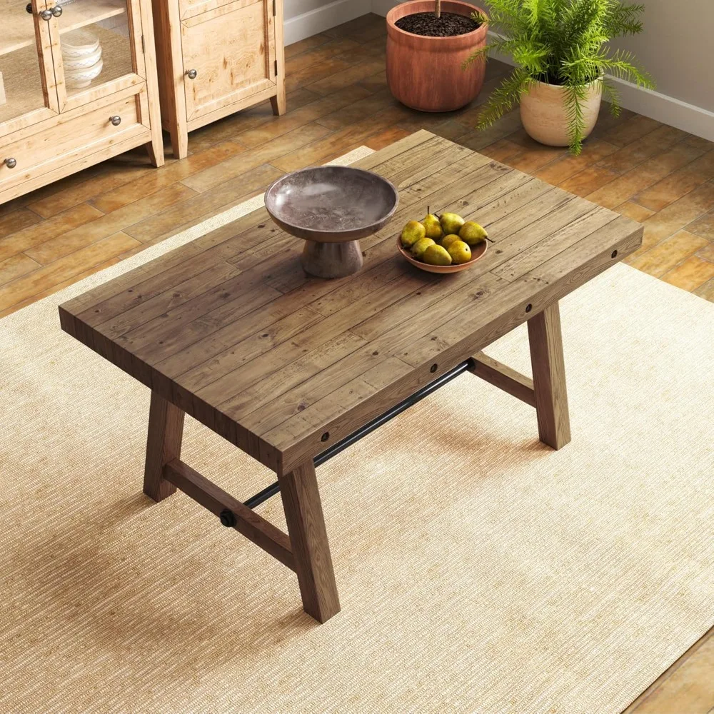 55" Dining Table for 4 6 People Pine Wood Frame Farmhouse Rectangular Kitchen Table Conference Table for Dining Room Home Office
55" Dining Table for 4 6 People Pine Wood Frame Farmhouse Rectangular Kitchen Table Conference Table for Dining Room Home Office