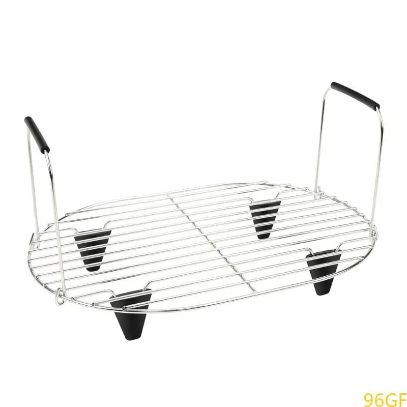 96GF Adjust Height Rack Easy to Clean Stainless Steel Grilling Rack Steam and Roast Rack for 8.5 Quart MC1000 Slow Cooker
96GF Adjust Height Rack Easy to Clean Stainless Steel Grilling Rack Steam and Roast Rack for 8.5 Quart MC1000 Slow Cooker