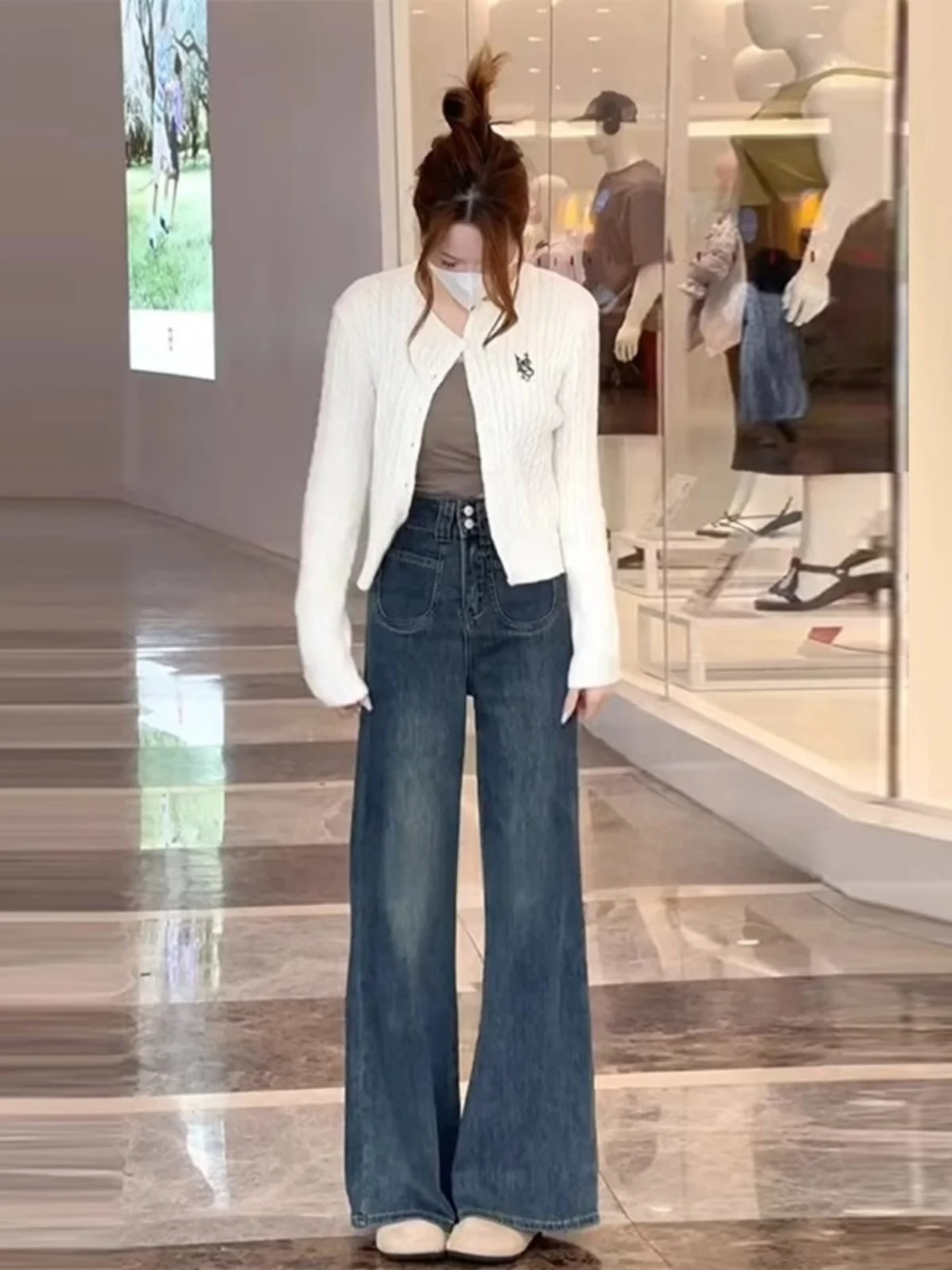 plus Size Retro Flared Denim Jeans Women High Waist Straight Leg Pants Hiding Hip Pear Shape Body Slimming Trousers
plus Size Retro Flared Denim Jeans Women High Waist Straight Leg Pants Hiding Hip Pear Shape Body Slimming Trousers