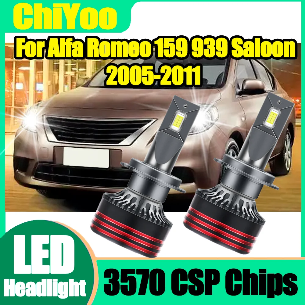 2PCS H7 Auto Headlamps Bulbs LED Car Headlights 30000LM 150W 6000K White 3570 CSP Chips For Alfa Romeo 159 939 Saloon 2005-2011
2PCS H7 Auto Headlamps Bulbs LED Car Headlights 30000LM 150W 6000K White 3570 CSP Chips For Alfa Romeo 159 939 Saloon 2005-2011