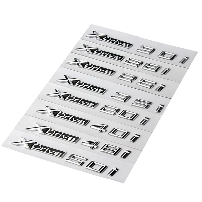 Car Styling Trim Stiker Badge X Drive 20i 25i 28i 30i 35i 40i 48i 50i 3D Sticker for BMW X1 X3 X5 X6 X7 Seri Car Accessories
Car Styling Trim Stiker Badge X Drive 20i 25i 28i 30i 35i 40i 48i 50i 3D Sticker for BMW X1 X3 X5 X6 X7 Seri Car Accessories