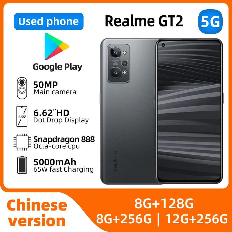 Realme GT2 Android 5G Unlocked 6.62 inch 256G All Colours in Good Condition Original used phone
Realme GT2 Android 5G Unlocked 6.62 inch 256G All Colours in Good Condition Original used phone
