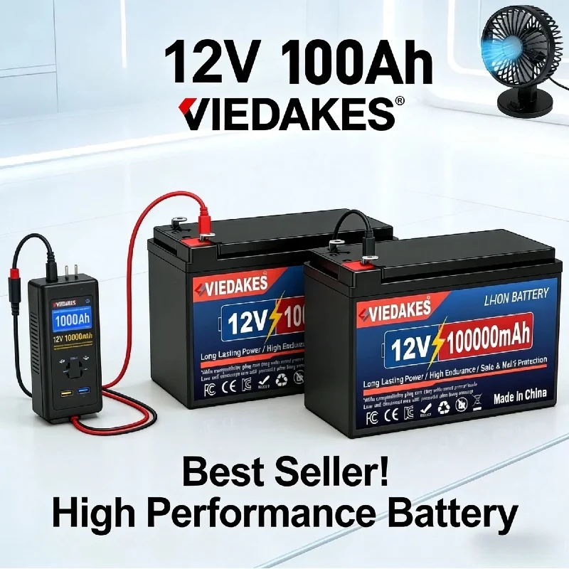 12V 100000mAh LiFePO4 Rechargeable Battery Deep Cycle for Solar Power RV Camping Boat Sprayer Wheelchair
12V 100000mAh LiFePO4 Rechargeable Battery Deep Cycle for Solar Power RV Camping Boat Sprayer Wheelchair