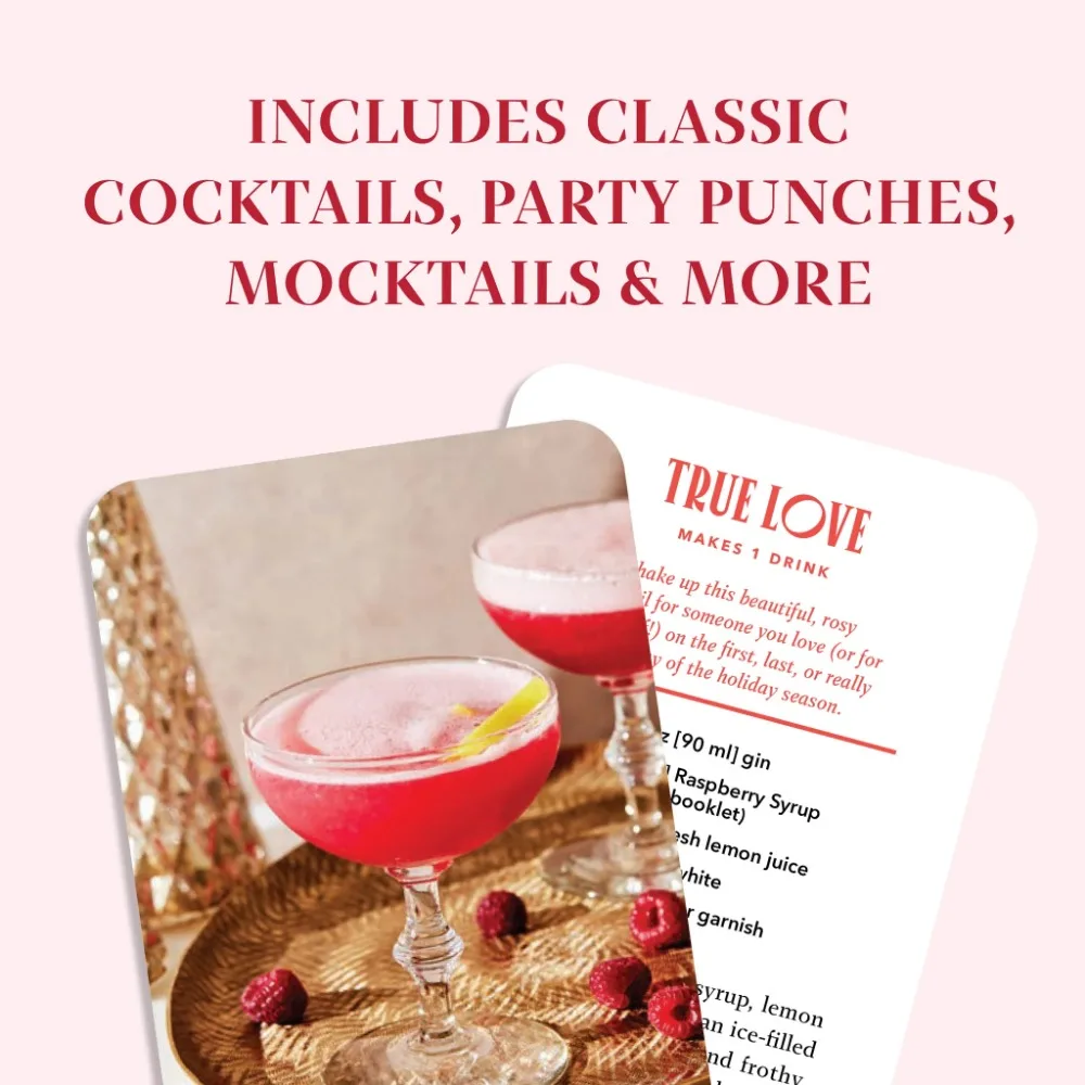 10.4*7.3cm Very Merry Cocktails Deck: 50 Festive Drink Recipes Cards Features A Delicious Cocktail Recipe and Accompanying Photo
10.4*7.3cm Very Merry Cocktails Deck: 50 Festive Drink Recipes Cards Features A Delicious Cocktail Recipe and Accompanying Photo