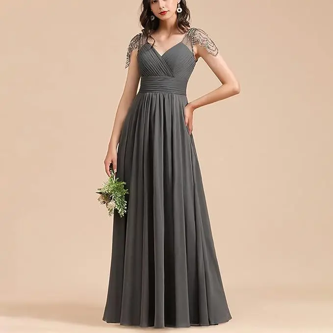 A-Line Chiffon Sexy Wedding Guest Dress Floor Length V Neck Sleeveless Appliques Mother of the Bride Dress 2025 Free Customized
A-Line Chiffon Sexy Wedding Guest Dress Floor Length V Neck Sleeveless Appliques Mother of the Bride Dress 2025 Free Customized