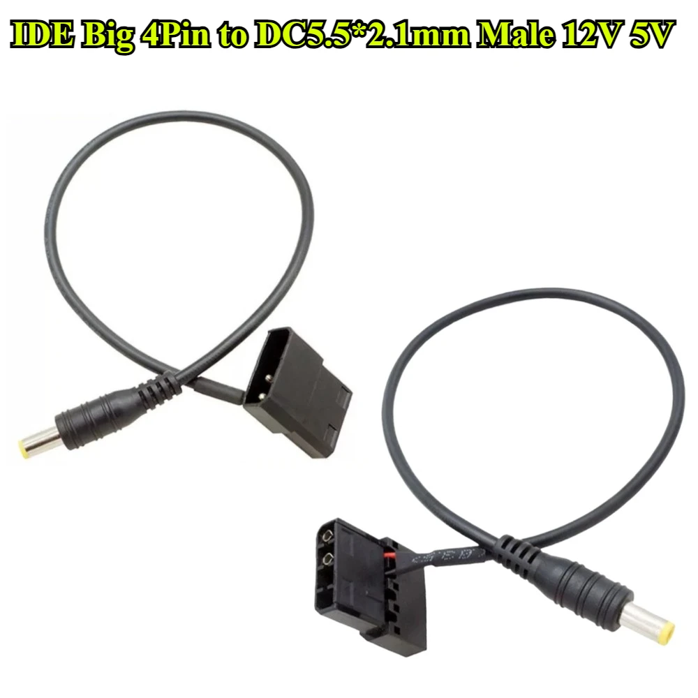 5/10Pcs IDE Big 4Pin to DC 5521 12V 5V Cable Splitter LED Light Strip Controller for Computer PC Light Power Supply Cord Adapter
5/10Pcs IDE Big 4Pin to DC 5521 12V 5V Cable Splitter LED Light Strip Controller for Computer PC Light Power Supply Cord Adapter