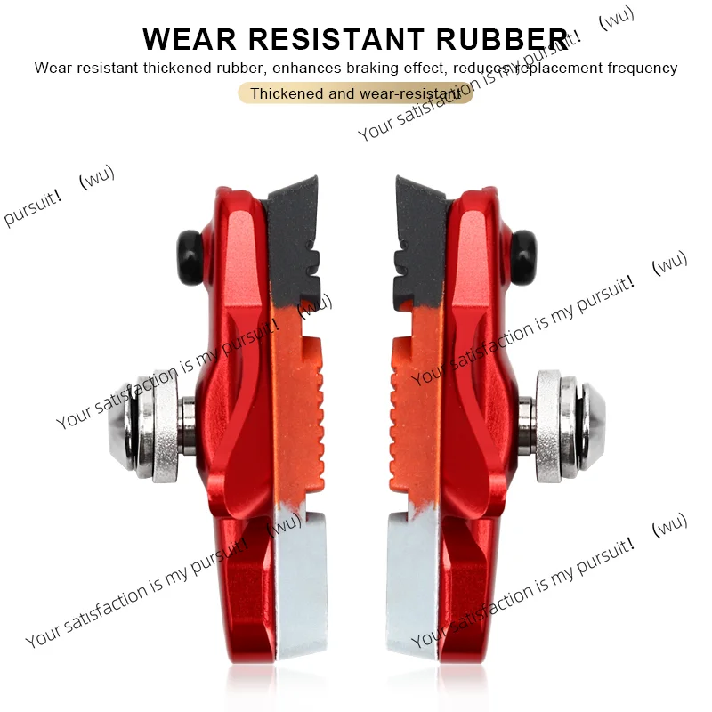 Bike Brake Shoes With Mud Trough Silent Aluminum Alloy Rim Friction Wheel Brake Bicycle Brake Pads Replaceable Rubber Sheet
Bike Brake Shoes With Mud Trough Silent Aluminum Alloy Rim Friction Wheel Brake Bicycle Brake Pads Replaceable Rubber Sheet