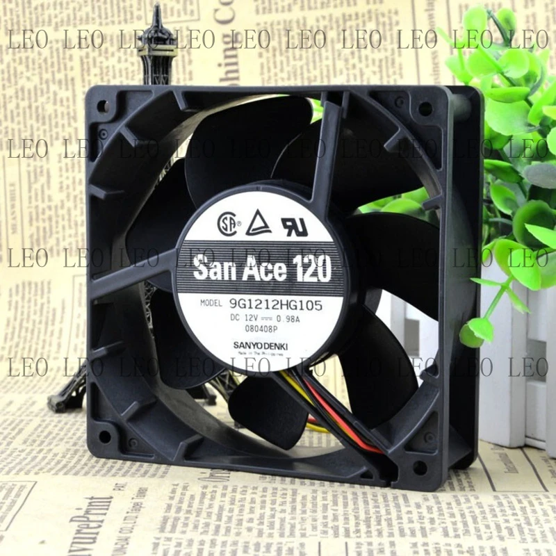 Вентилятор охлаждения SL 2PCS для SANYO San Ace 120 12см 9G1212HG105 DC 12V 0.98A 4pin
Вентилятор охлаждения SL 2PCS для SANYO San Ace 120 12см 9G1212HG105 DC 12V 0.98A 4pin