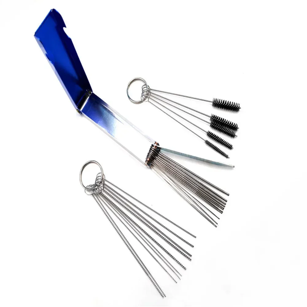 18x карбюратор, угольная грязевая струя, иглы для чистки, щетки, инструменты для чистки автомобиля, мотоцикла, квадроцикла, сварщика, карбюратор, бензопила N 
18x карбюратор, угольная грязевая струя, иглы для чистки, щетки, инструменты для чистки автомобиля, мотоцикла, квадроцикла, сварщика, карбюратор, бензопила N