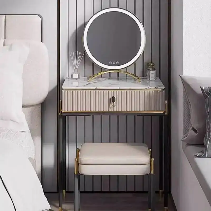 Bedroom Luxury Modern Vanity Table Cabinet Drawers Makeup Mirror Dressing Table Desk Chair Cosmetics Vestidores Home Furniture
Bedroom Luxury Modern Vanity Table Cabinet Drawers Makeup Mirror Dressing Table Desk Chair Cosmetics Vestidores Home Furniture