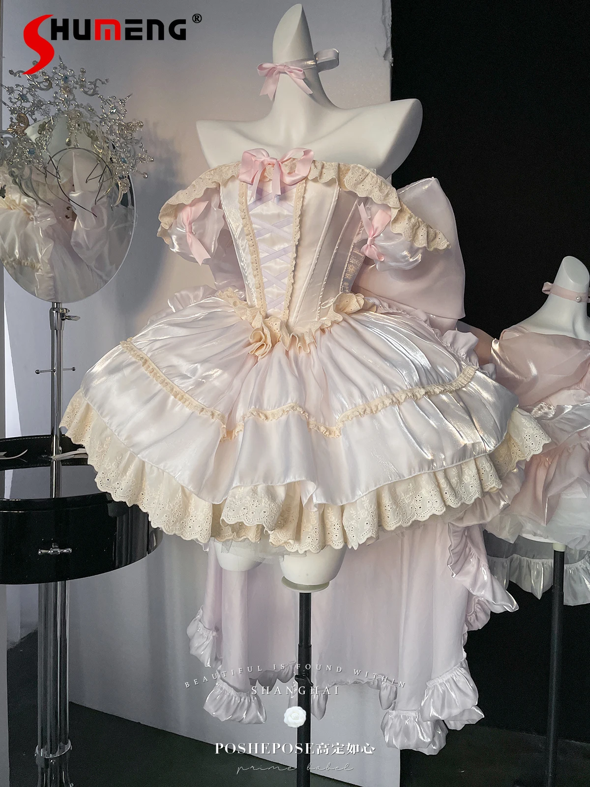 Elegant Temperament High-end Princess Dress Off Shoulder Backless High Waist Slim Fit Big Bow Trailing Fluffy Mini Dress Women
Elegant Temperament High-end Princess Dress Off Shoulder Backless High Waist Slim Fit Big Bow Trailing Fluffy Mini Dress Women