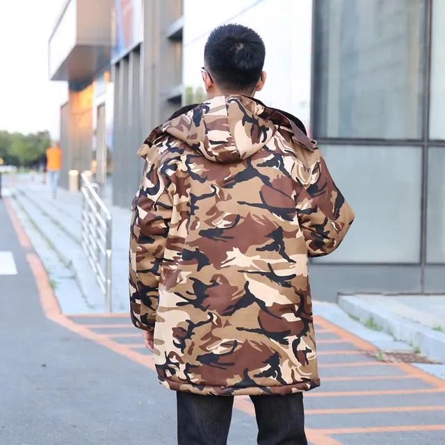 Thiened Camouflage Cotton Coat with Fce for Men Winter Workwear Cold Storage Temperature Resistant Warm Hooded Large dow...
Thiened Camouflage Cotton Coat with Fce for Men Winter Workwear Cold Storage Temperature Resistant Warm Hooded Large dow...