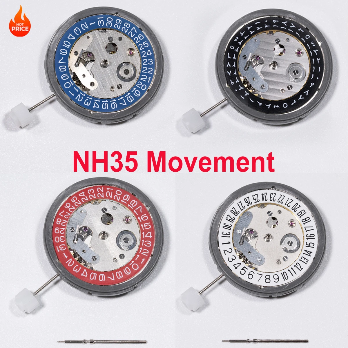China NH35 Movement Replacement Japanese NH35 Movement Date At 3 o'clock Calendar High Accuracy Automatic Metal Mechanical NH35A
China NH35 Movement Replacement Japanese NH35 Movement Date At 3 o'clock Calendar High Accuracy Automatic Metal Mechanical NH35A