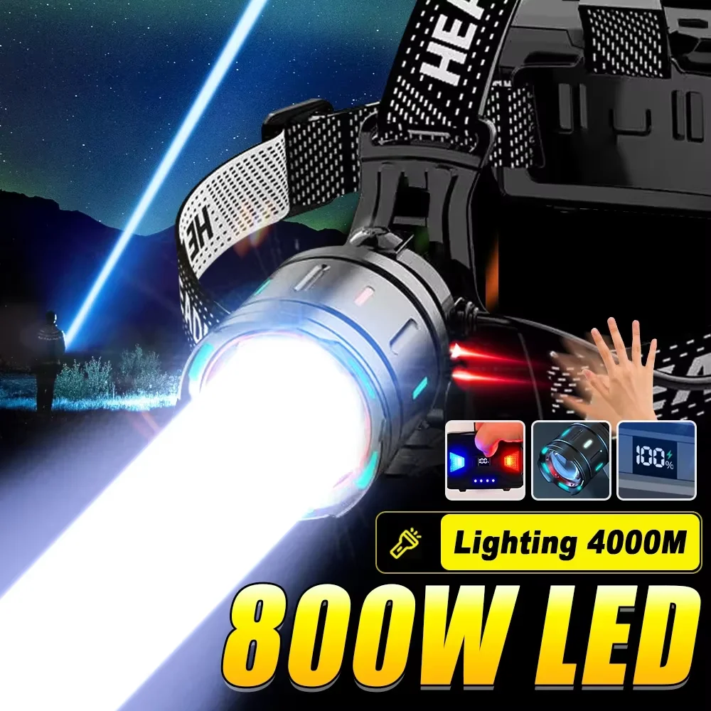 Powerful 100W LED Headlamp High Power Headlight Long Shot Zoom Head Lamp Flashlight Torch 18650 USB Rechargeable Fishing Lantern
Powerful 100W LED Headlamp High Power Headlight Long Shot Zoom Head Lamp Flashlight Torch 18650 USB Rechargeable Fishing Lantern