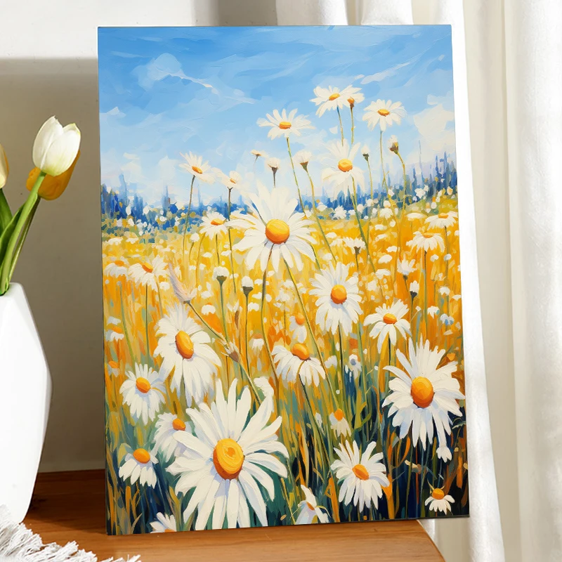 RUOPOTY Diy Paint By Numbers For Beginner Kits White daisies scattered throughout the mountains and fields Original gifts Flower
RUOPOTY Diy Paint By Numbers For Beginner Kits White daisies scattered throughout the mountains and fields Original gifts Flower