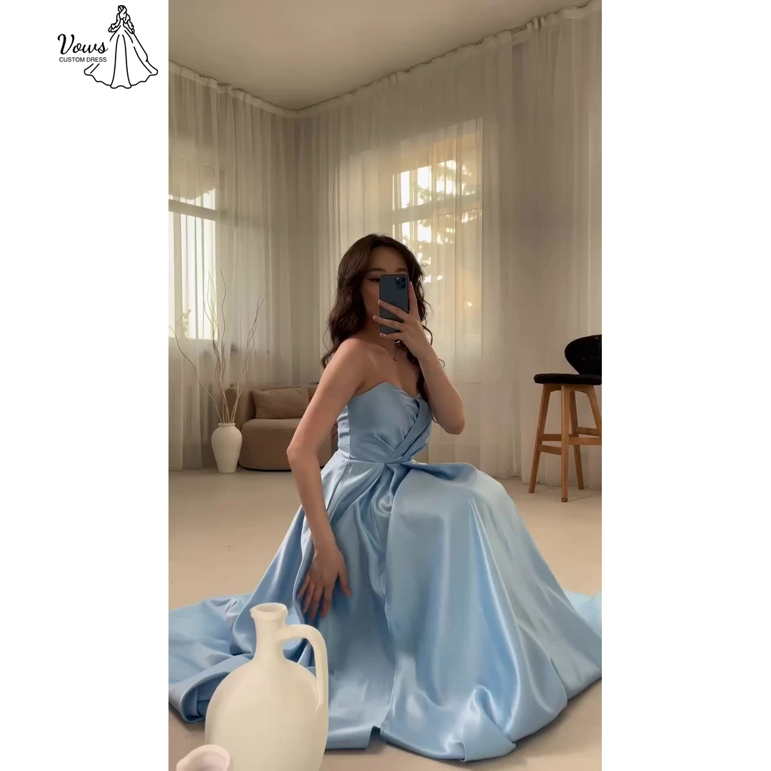Vows Custom Made Women's Formal Evening Gowns Satin Royal Blue Prom Dresses 2026 Luxury Prom Dress A Word Tube Top Elegant Gown
Vows Custom Made Women's Formal Evening Gowns Satin Royal Blue Prom Dresses 2026 Luxury Prom Dress A Word Tube Top Elegant Gown