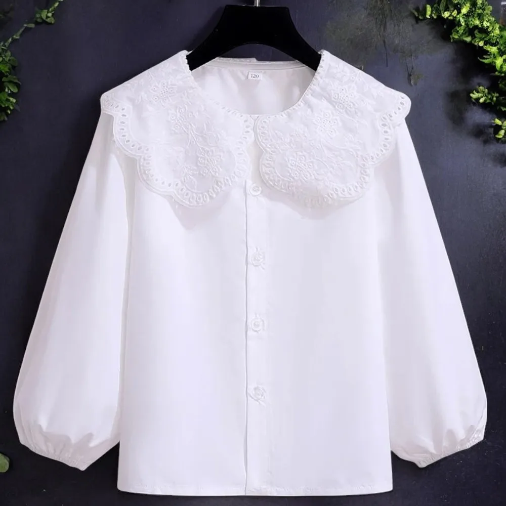 Kids White School Shirts for Girls Blouses Kids Costumes Long Sleeve Teenagers Children Clothing Cotton Tops 4 6 8 9 10 12 Years
Kids White School Shirts for Girls Blouses Kids Costumes Long Sleeve Teenagers Children Clothing Cotton Tops 4 6 8 9 10 12 Years