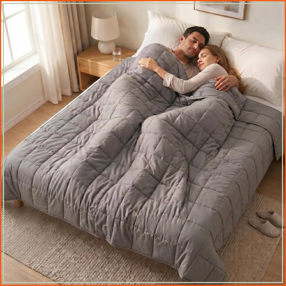 25lbs Weighted Blanket for Adults, California King Size 78"x85" Cooling Heavy Blanket with Glass Beads, Machine Washable
25lbs Weighted Blanket for Adults, California King Size 78"x85" Cooling Heavy Blanket with Glass Beads, Machine Washable