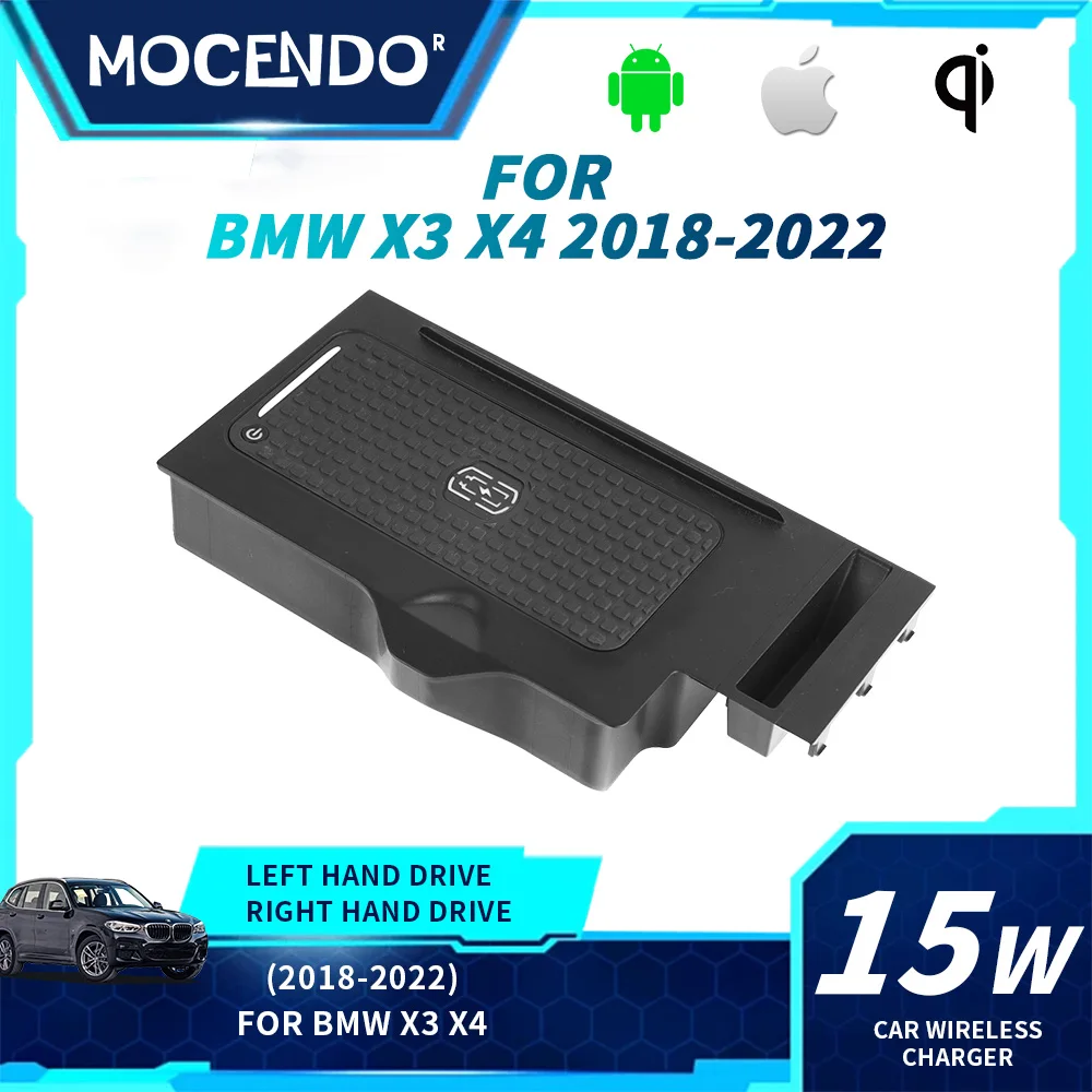 15W Wireless Car Charger Pad for BMW X3/X4 2018-2022 Quick Charge Mobile Phone Holder Panel
15W Wireless Car Charger Pad for BMW X3/X4 2018-2022 Quick Charge Mobile Phone Holder Panel