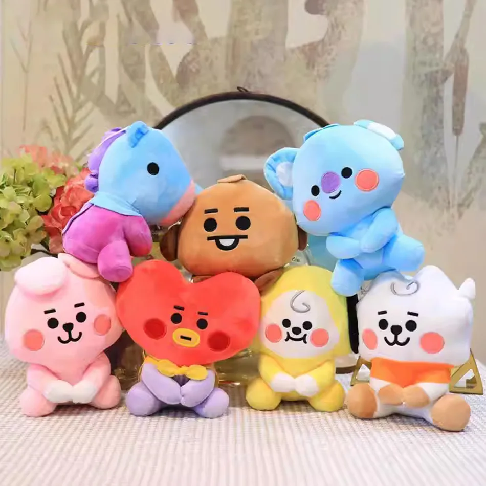 New BT 21 Plush Toys Kawaii Mini Keychain Anime Pendant Ornament for Kids 12-22cm Bt Peripherals Soft Stuffed Animals Doll Gift
New BT 21 Plush Toys Kawaii Mini Keychain Anime Pendant Ornament for Kids 12-22cm Bt Peripherals Soft Stuffed Animals Doll Gift