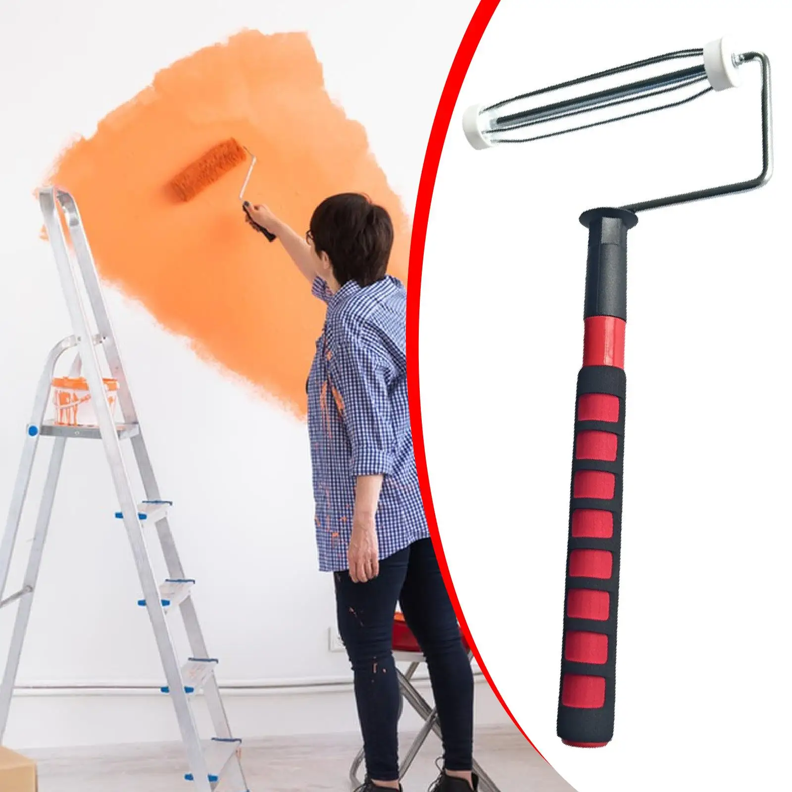 Paint Roller Frame 9 inch Portable House Painting Supplies Replaces Painting Supplies for Ceiling Walls House Home Furniture
Paint Roller Frame 9 inch Portable House Painting Supplies Replaces Painting Supplies for Ceiling Walls House Home Furniture