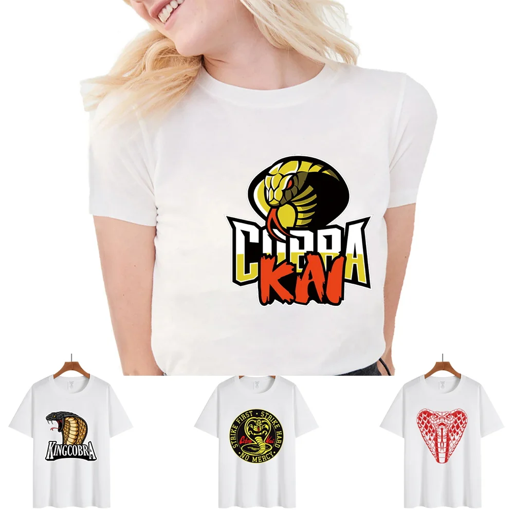 T-shirt Tops Women Summer New Round Neck Short Sleeve Tshirts Casual Breathable Tees Pullover All-match Cobra Print Streetwear
T-shirt Tops Women Summer New Round Neck Short Sleeve Tshirts Casual Breathable Tees Pullover All-match Cobra Print Streetwear