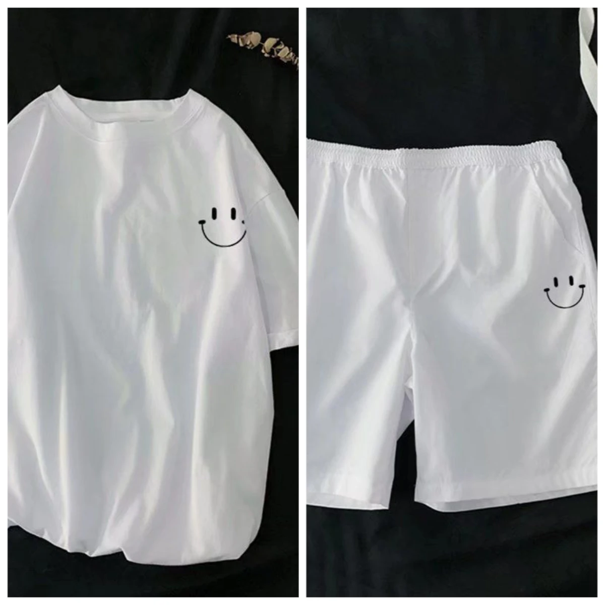 Top _ Set, Summer Cotton Printing Set, Male Student Loose Shorts Set, Sports Breathable Set, Male Tide
Top _ Set, Summer Cotton Printing Set, Male Student Loose Shorts Set, Sports Breathable Set, Male Tide