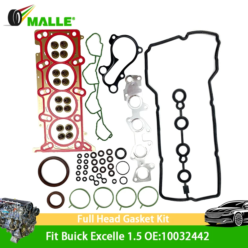 For Buick Excelle 1.5 2013-2016 L2B Engine Overhaul Gasket Set Cylinder Head Gasket Repair Parts Car Accessories OE: 10032442
For Buick Excelle 1.5 2013-2016 L2B Engine Overhaul Gasket Set Cylinder Head Gasket Repair Parts Car Accessories OE: 10032442