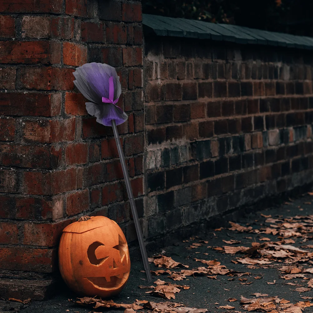 2Pcs Halloween Witch Broom Purple Design Realistic Effect for Cosplay Party Decorations Besom for Home and Stage Use
2Pcs Halloween Witch Broom Purple Design Realistic Effect for Cosplay Party Decorations Besom for Home and Stage Use