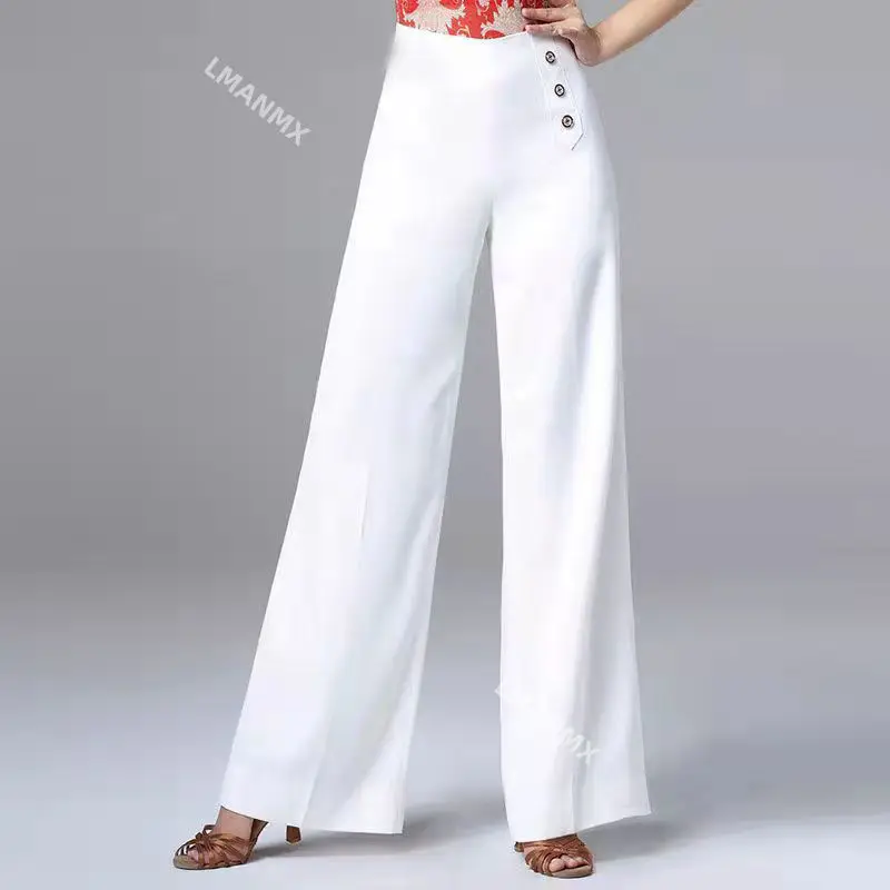 Dancing Pants Hundred Fashion Wide Leg Latin Dance Pants Women Draped Feeling High Waist Straight Pants Women
Dancing Pants Hundred Fashion Wide Leg Latin Dance Pants Women Draped Feeling High Waist Straight Pants Women