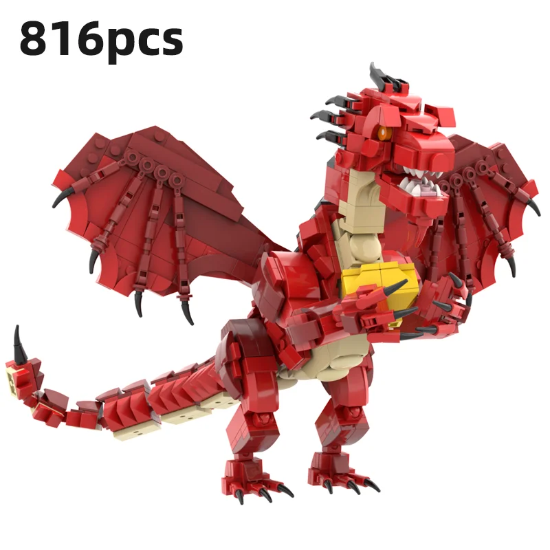 Epic Fantasy Dragon Lair Diorama MOC Building Blocks Mythical Multi-Headed Beast Volcanic Cave Desk Decor Adult Brick Set
Epic Fantasy Dragon Lair Diorama MOC Building Blocks Mythical Multi-Headed Beast Volcanic Cave Desk Decor Adult Brick Set