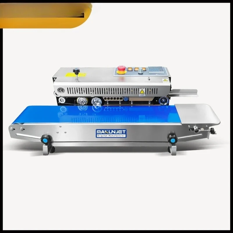 MAKUNJET F7 Continuous Sealing Machine Stainless Steel Body Horizontal Bag Band Sealing Machine Sealing Speed 24m/min EU Stock
MAKUNJET F7 Continuous Sealing Machine Stainless Steel Body Horizontal Bag Band Sealing Machine Sealing Speed 24m/min EU Stock