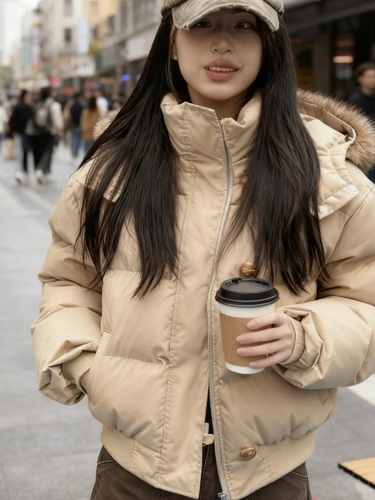 Женская меховая куртка с капюшоном, женская верхняя одежда, тонкие короткие парки с хлопковой подкладкой, осень-зима, женские укороченные пуховики с пузырьками
Женская меховая куртка с капюшоном, женская верхняя одежда, тонкие короткие парки с хлопковой подкладкой, осень-зима, женские укороченные пуховики с пузырьками