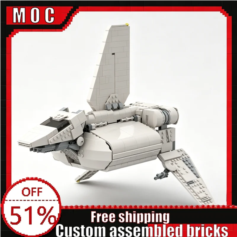 1120 Parts Sci-Fi Galaxy Troop Landing Vessel Building Blocks Model Custom DIY Educational Assembly Toy Creative Birthday Gifts
1120 Parts Sci-Fi Galaxy Troop Landing Vessel Building Blocks Model Custom DIY Educational Assembly Toy Creative Birthday Gifts
