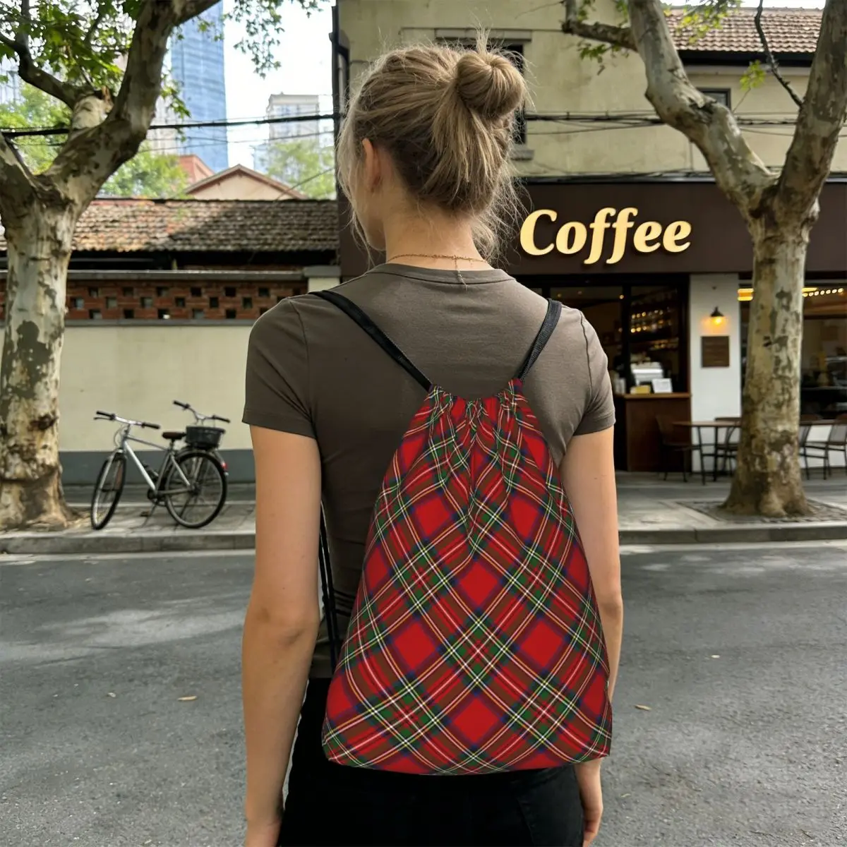 Royal Tartan Plaid Pattern Backpacks Multi-function Drawstring Bundle Pocket Sports Bag Book Bags for Travel Students
Royal Tartan Plaid Pattern Backpacks Multi-function Drawstring Bundle Pocket Sports Bag Book Bags for Travel Students