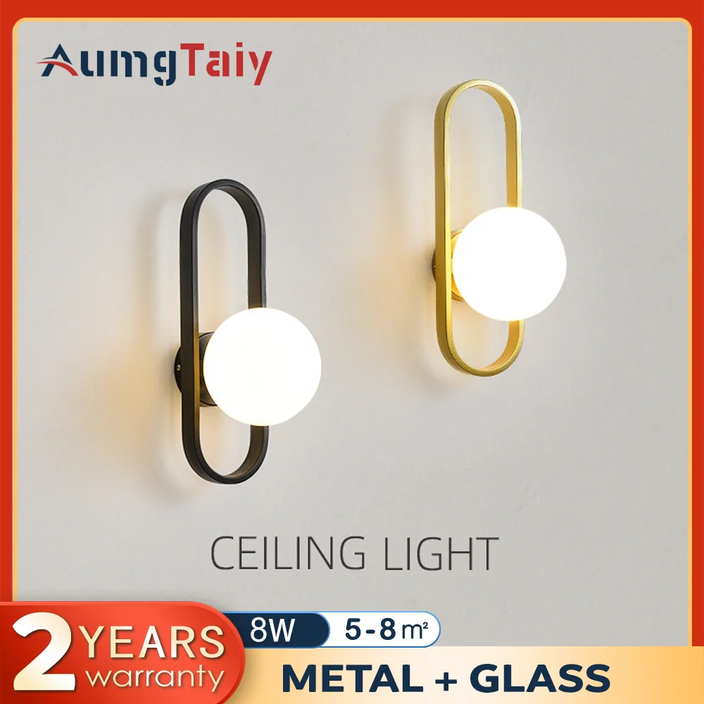 Wall Light Minimalist Glass Aisle Wall Lamp for Balcony Corridor Porch Bedroom Post-Modern Indoor Decoration Art Lighting
Wall Light Minimalist Glass Aisle Wall Lamp for Balcony Corridor Porch Bedroom Post-Modern Indoor Decoration Art Lighting