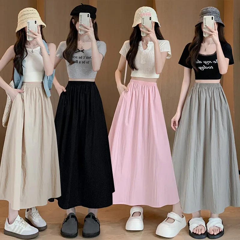 Women's Skirt A Line Pleated Long Skirt High Waist Slim Fit Summer New Flowy Midi For Petite Casual Black
Women's Skirt A Line Pleated Long Skirt High Waist Slim Fit Summer New Flowy Midi For Petite Casual Black