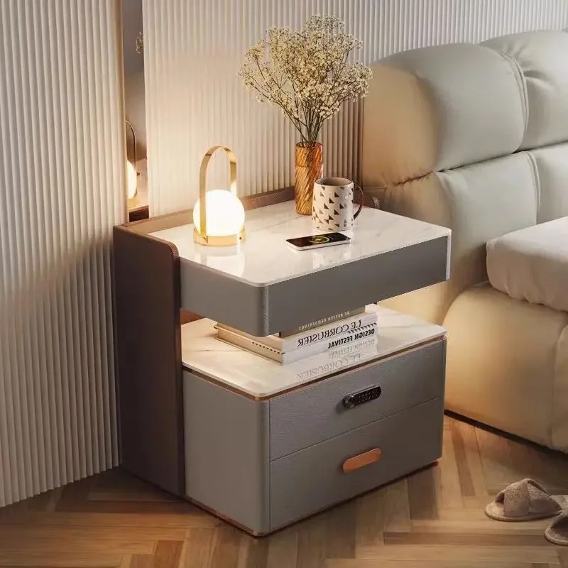 2026 Smart Bedside Table Modern Three-Drawer Stone Solid Wood Light Luxury Living Room Bedroom Storage Cabinet
2026 Smart Bedside Table Modern Three-Drawer Stone Solid Wood Light Luxury Living Room Bedroom Storage Cabinet