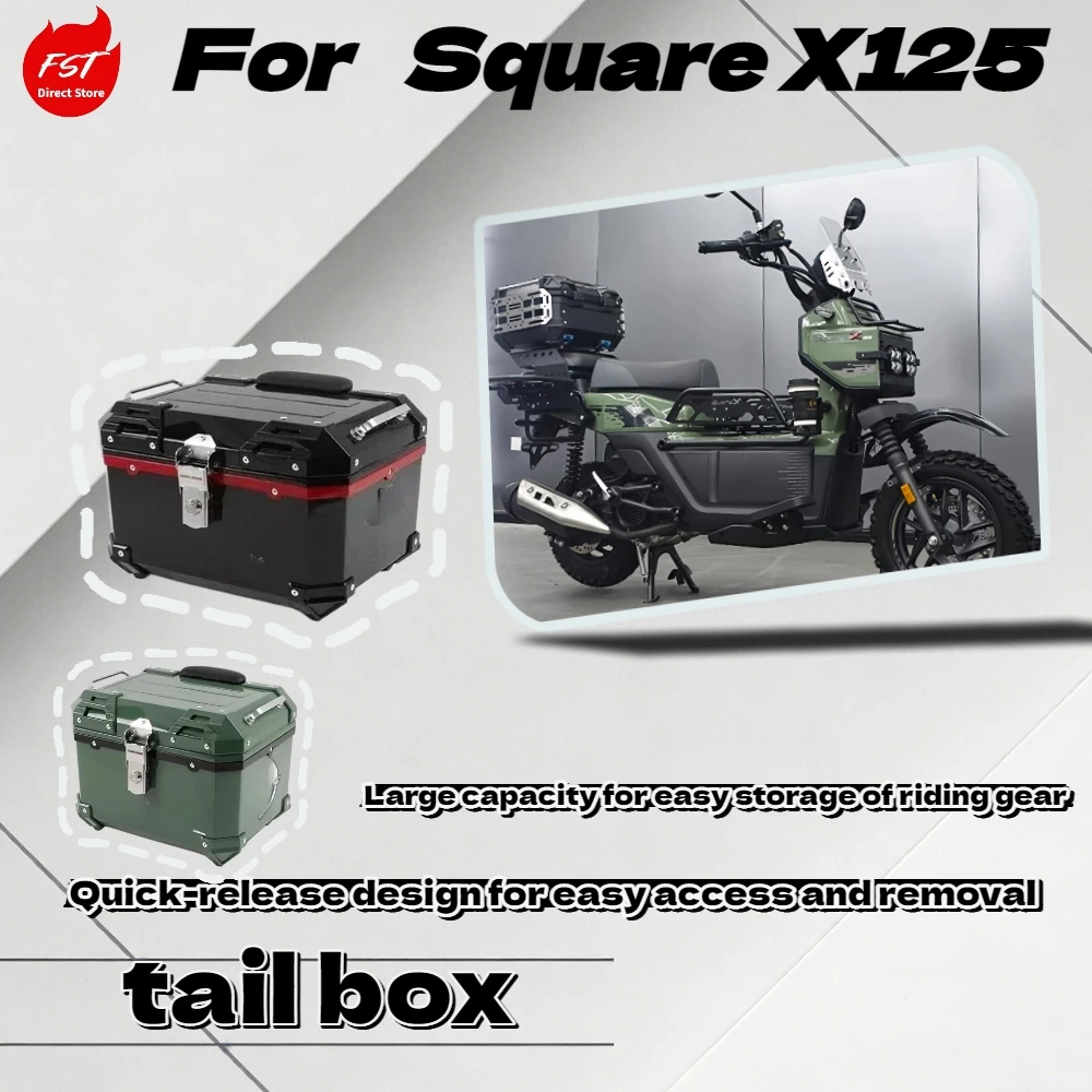 For Square X125 Motorcycle Multifunctional Rear Trunk with Security Lock Storage Luggage Box Modified Kit
For Square X125 Motorcycle Multifunctional Rear Trunk with Security Lock Storage Luggage Box Modified Kit
