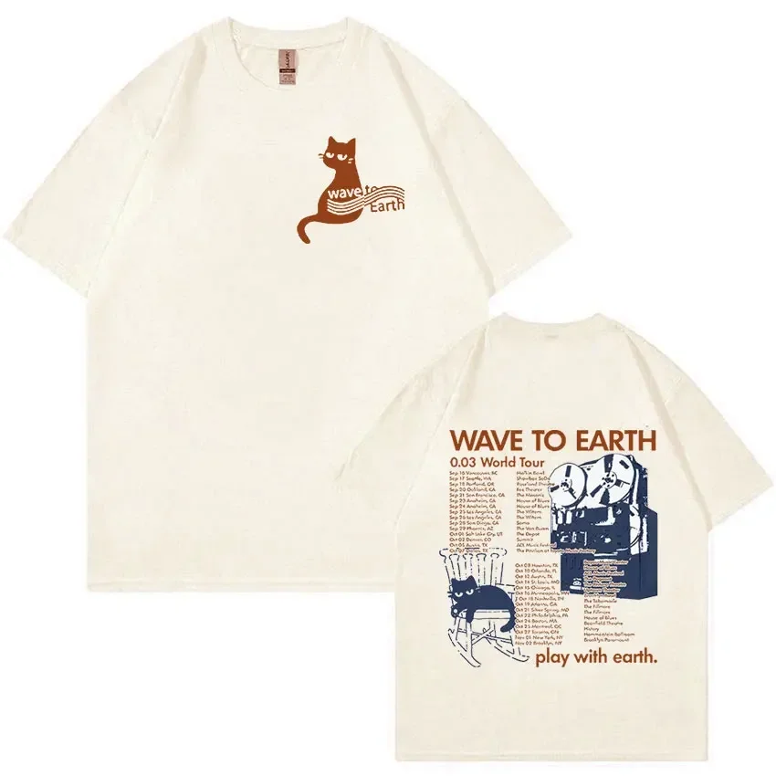Wave To Earth Cat 0.03 World Tour T Shirt Men Women Retro Harajuku Fashion T-shirts Cotton Oversized Tshirt Y2k Streetwear Tee
Wave To Earth Cat 0.03 World Tour T Shirt Men Women Retro Harajuku Fashion T-shirts Cotton Oversized Tshirt Y2k Streetwear Tee