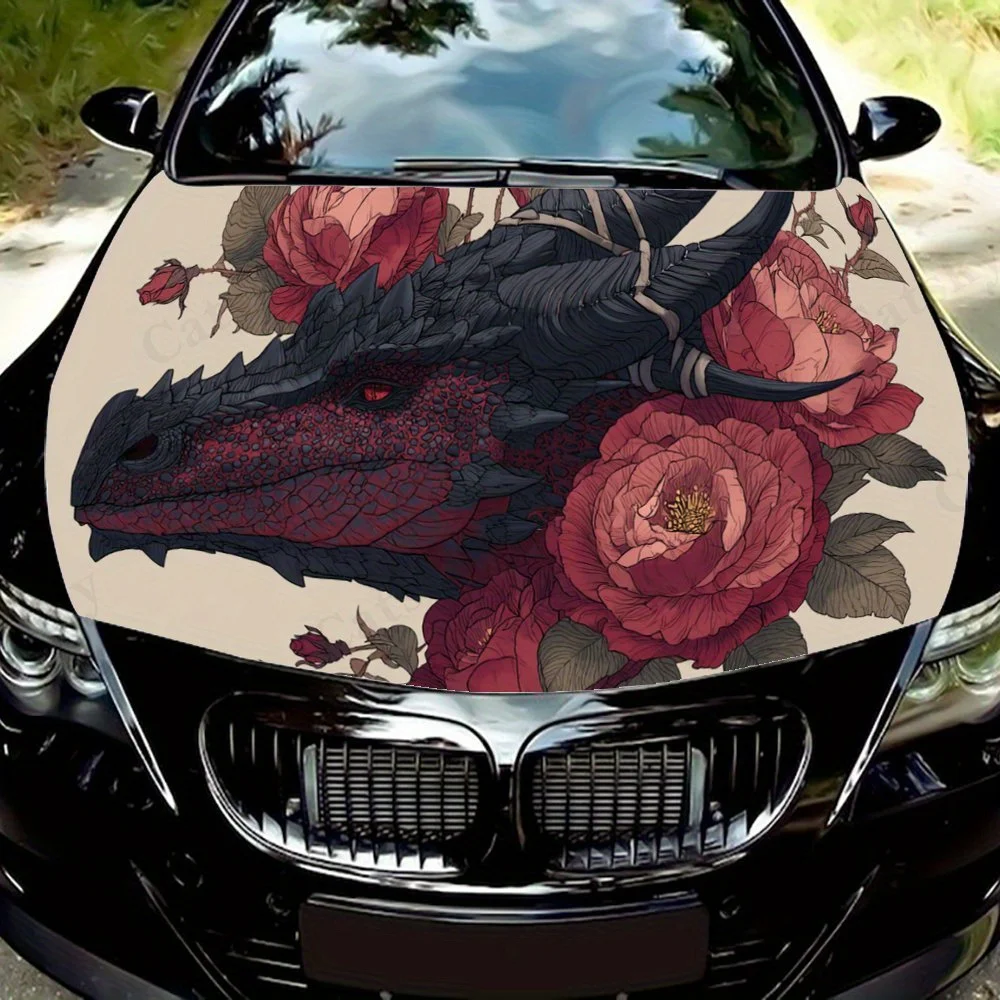 Дракон с цветами, наклейка на капот автомобиля, самоклеящаяся водонепроницаемая наклейка на капот автомобиля из ПВХ, украшение автомобиля, устойчивая к царапинам наклейка Prote
Дракон с цветами, наклейка на капот автомобиля, самоклеящаяся водонепроницаемая наклейка на капот автомобиля из ПВХ, украшение автомобиля, устойчивая к царапинам наклейка Prote