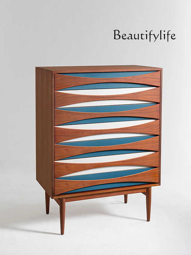 Nordic high-end seven-bucket cabinet teak color chest cabinet retro bedroom living room storage cabinet
Nordic high-end seven-bucket cabinet teak color chest cabinet retro bedroom living room storage cabinet