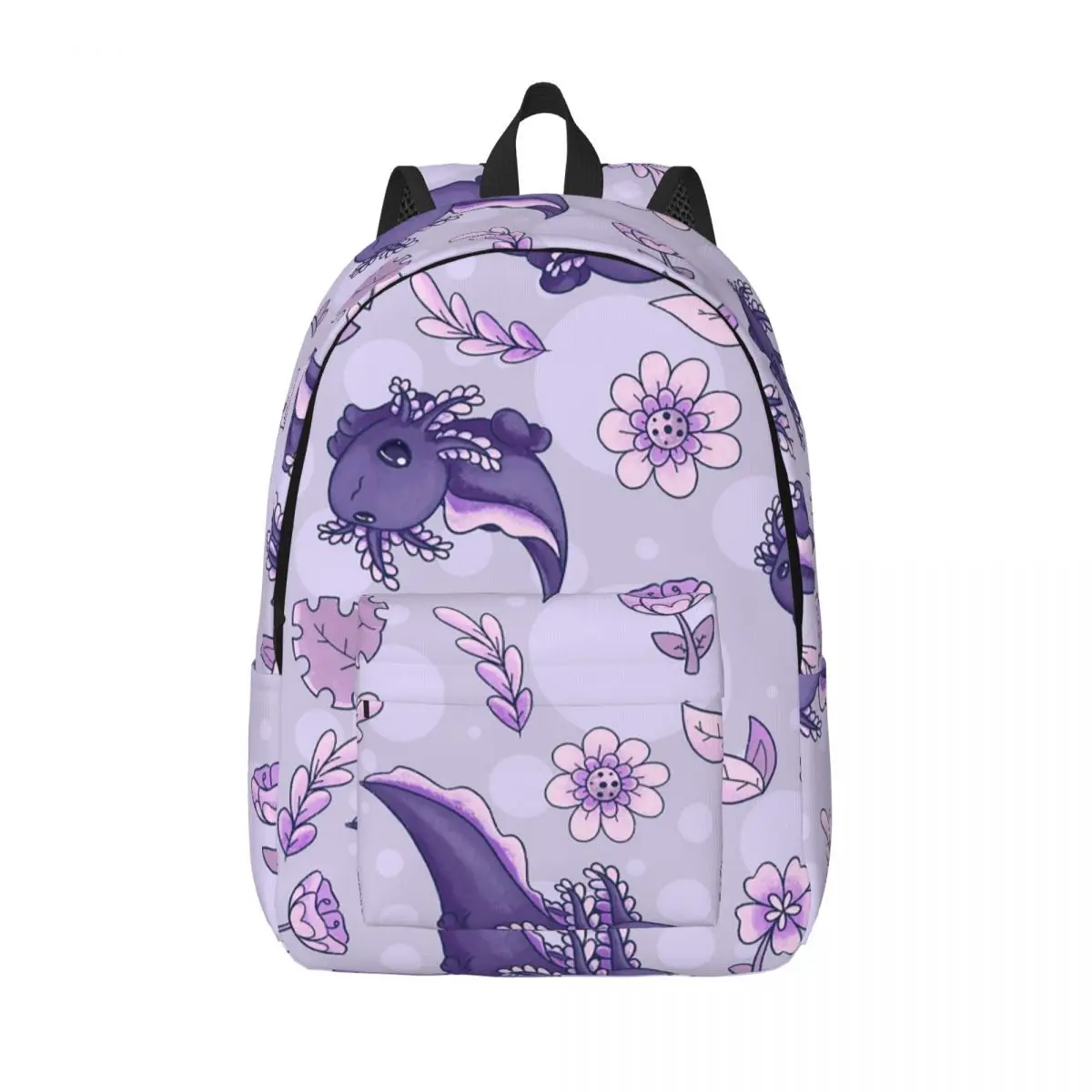 Cute Cartoon Axolotl And Floral Pattern Student Backpack School Bag Hiking Travel Daypack for Men Women Bookbag Shoulder Bags
Cute Cartoon Axolotl And Floral Pattern Student Backpack School Bag Hiking Travel Daypack for Men Women Bookbag Shoulder Bags
