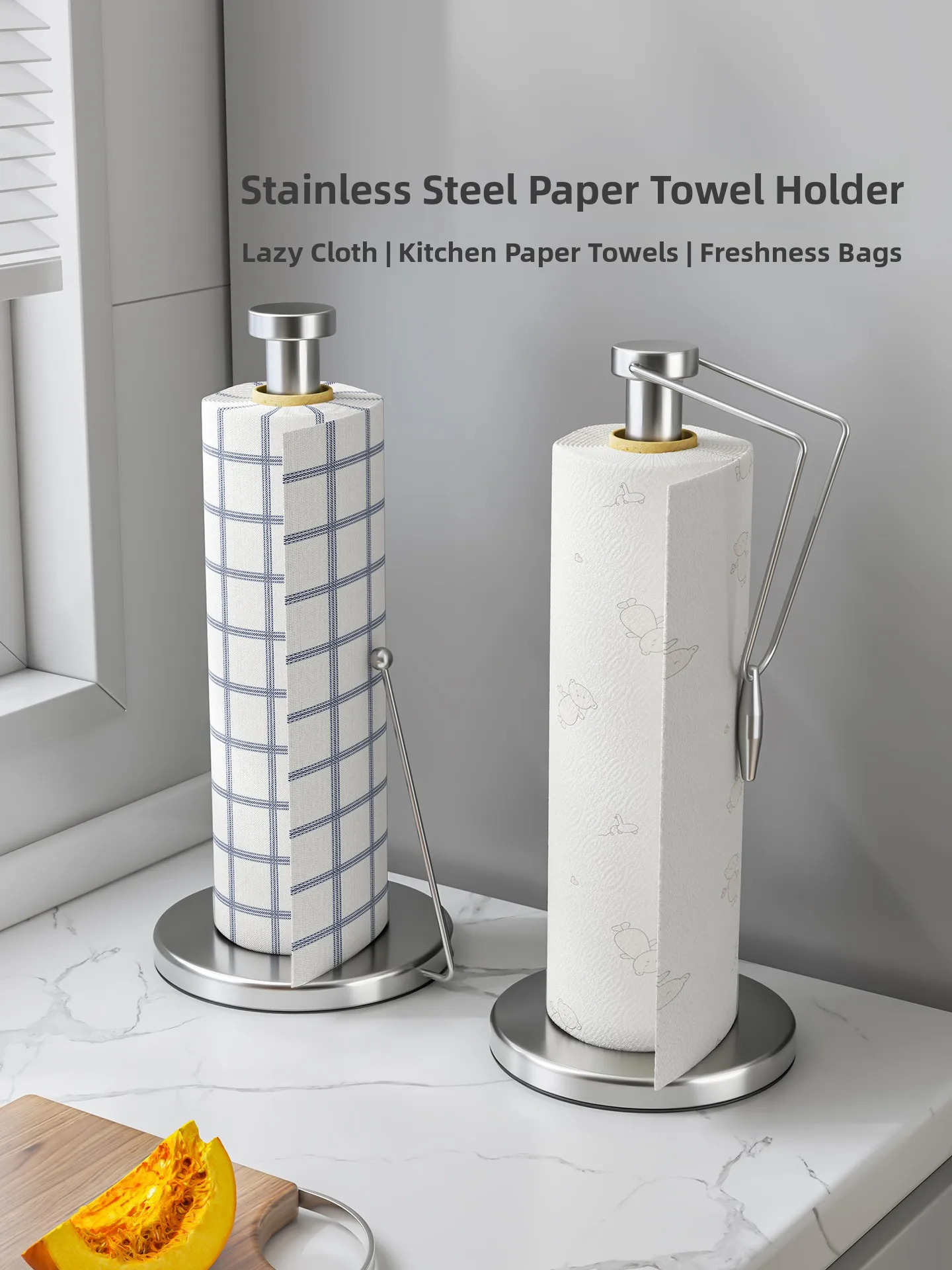 Stainless Steel Kitchen Tissue Holder Vertical Home Use Roll Paper Towel Storage Container Film Organizer Rack Saint West Cer...
Stainless Steel Kitchen Tissue Holder Vertical Home Use Roll Paper Towel Storage Container Film Organizer Rack Saint West Cer...