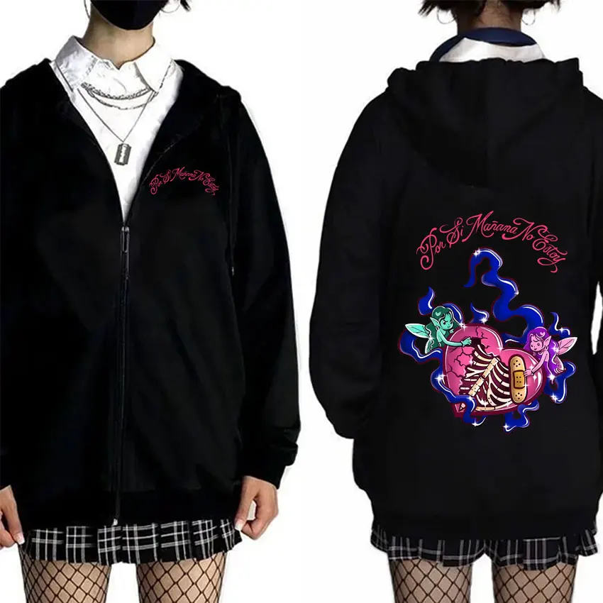 Rapper Omar Courtz Por Si Manana No Estoy Zipper Hoodie Men Women Fashion Hip Hop Oversized Zip Up Jacket Male Vintage Hoodies
Rapper Omar Courtz Por Si Manana No Estoy Zipper Hoodie Men Women Fashion Hip Hop Oversized Zip Up Jacket Male Vintage Hoodies