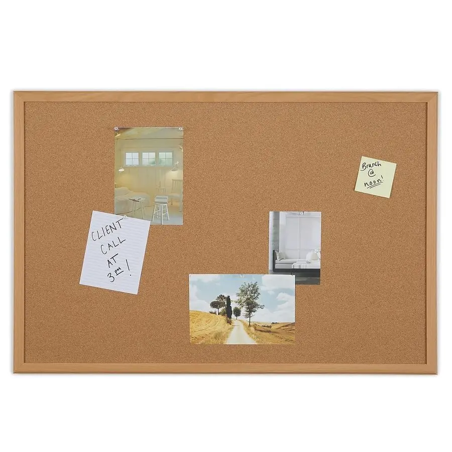 Cork Bulletin Board, 3 x 2 Feet, Oak Frame, Vertical or Horizontal Mount, SelfHealing Surface
Cork Bulletin Board, 3 x 2 Feet, Oak Frame, Vertical or Horizontal Mount, SelfHealing Surface