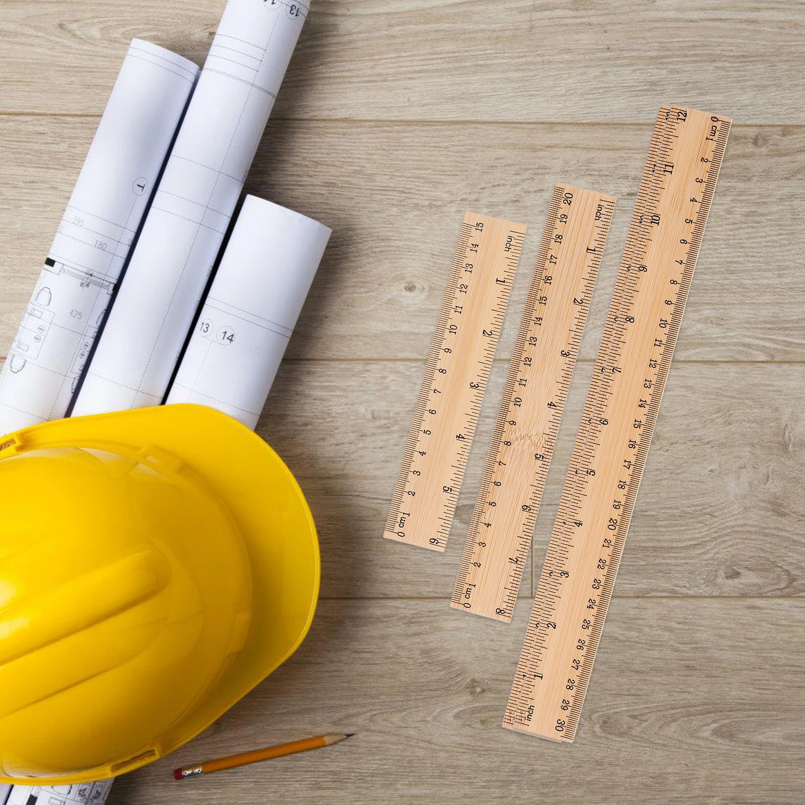 6Pcs Bamboo Rulers Multifunction Students Drawing Portable Straight Rulers for Engineering Woodworking Office Straight Ruler
6Pcs Bamboo Rulers Multifunction Students Drawing Portable Straight Rulers for Engineering Woodworking Office Straight Ruler